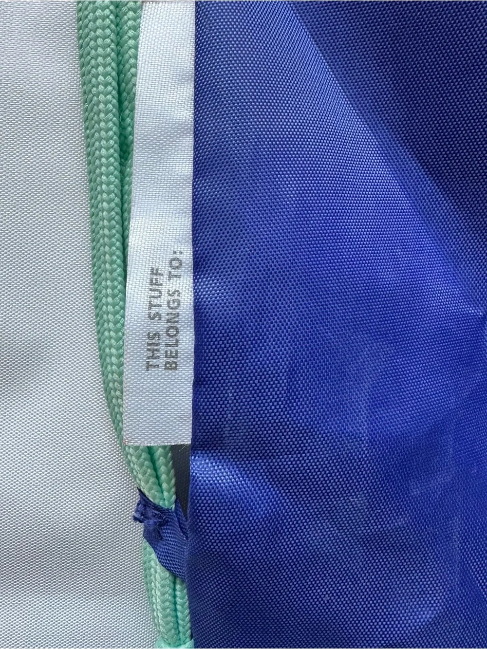 Athleta Girl blue/ purple drawstring backpack
